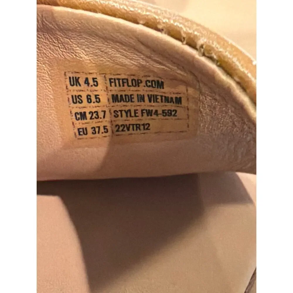 NWT Fitflop Women’s F-Mode Leather Flatform Toe-Post Sandals Size 6.5 Brown